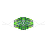 "Green Pulse" 3D Mouth Mask with Drawstring