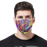 "Fire" 3D Mouth Mask with Drawstring