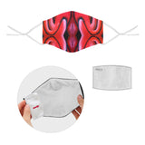 "Kisses" 3D Mouth Mask with Drawstring