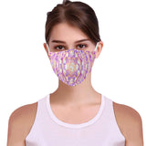 "Sprite" Purple 3D Mouth Mask with Drawstring