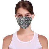 "Mysterious Ways" 3D Mouth Mask with Drawstring