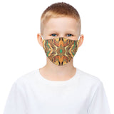 "Jenco" Orange 3D Mouth Mask with Drawstring