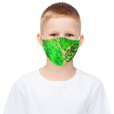 "Aura" Green 3D Mouth Mask with Drawstring (Non-Medical)
